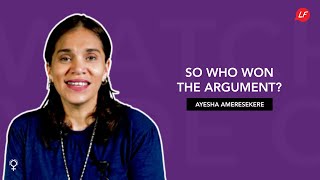 So who won the argument  Ayesha Ameresekere Pastor Calvary Church Colombo  Life Focus India [upl. by Kleiman]