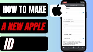 How To Create A New Apple ID On iPhone  Make Apple ID In iPhone [upl. by Stannfield]