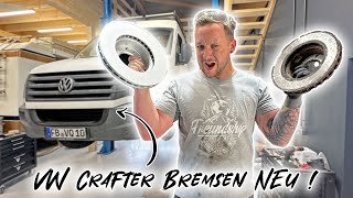 Bremsen neu machen beim VW Crafter Campervan Unser neues Familienauto 😍 Freundships Woche 1224 [upl. by Hopper548]