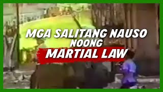 MGA SALITANG NAUSO NOONG MARTIAL LAW [upl. by Cati]