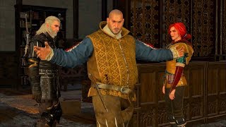 Triss and Dijkstra Come to Geralt at Margrave Henkels House Witcher 3  Novigrad [upl. by Mosa]