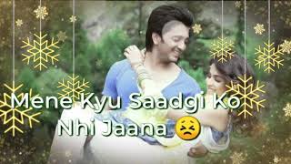 Awargi Me Ban Gaya Deewana ।Dil De Diya Hai Lyrics । Whatsapp Status Video [upl. by Llecram12]