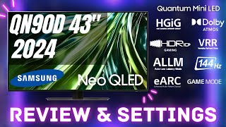 Samsung QN90D NEO QLED 43″ TV Review  Mini LED Brilliance [upl. by Vivie]