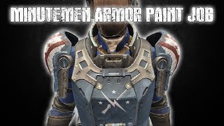 Minutemen Armor Paint Job  Fallout 4 Creation Club [upl. by Phillipp580]