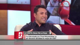 De la Hoya quotCon 25 años le hubiera ganado fácil a Mayweatherquot [upl. by Aprile48]