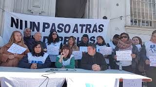 Conferencia de prensa por licencias gremiales Viedma 31024 [upl. by Voleta]