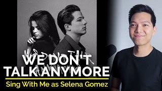 We Dont Talk Anymore Male Part Only  Karaoke  Charlie Puth ft Selena Gomez [upl. by Laina961]