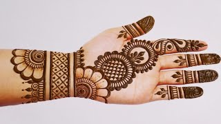 Stylish Simple Mehandi design for hands Easy Mehandi ka design MehandiMehndi designsHenna मेंहदी [upl. by Rayham575]