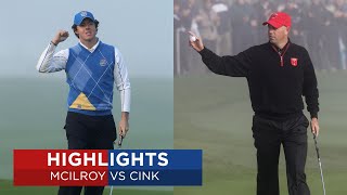 Rory McIlroy vs Stewart Cink  Extended Highlights  2010 Ryder Cup [upl. by Ardnyk]