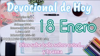 Devocional de hoy 18 Enero  Devocionales cristianos  Devocionales diarios  Devocional [upl. by Howund]