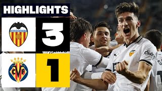 Resumen de Valencia CF vs Villarreal CF 31 [upl. by Nailluj]