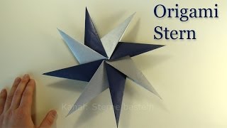 Origami Sterne basteln  3D Weihnachtssterne basteln mit Papier  Weihnachtsdeko  DIY Weihnachten [upl. by Timotheus]