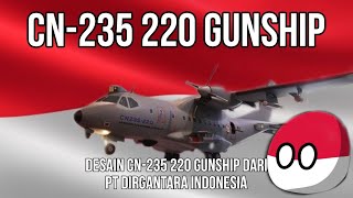 CN235 220 Gunship  Desain CN235 220 Gunship Dari PT Dirgantara Indonesia [upl. by Froemming]