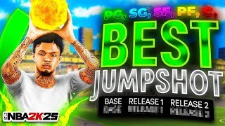 CREATING THE SMOOTHEST JUMPSHOT IN NBA 2K25 THE BEST CUSTOM JUMPSHOT IN NBA 2K25 [upl. by Anaytat]