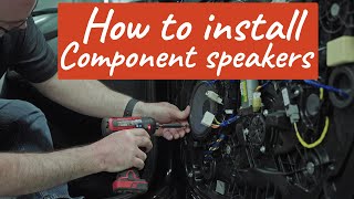 How to install component car speakers  Crutchfield [upl. by Zetra507]