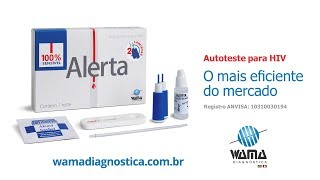 Instruções de Coleta e Procedimento do teste Alerta  Teste Rápido para HIV  Wama Diagnóstica [upl. by Launcelot]