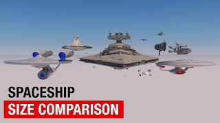 Spaceships Size Comparison in 3D [upl. by Garry]