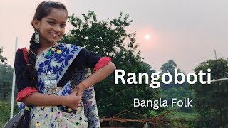 Rangoboti  Bangla Folk  Dance Cover By Taanushiya  Dance with Taanushiya  Rangoboti dance [upl. by Shantee]