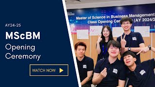 HKBU School of Business  MScBM Opening Ceremony AY202425 [upl. by Ynamreg]