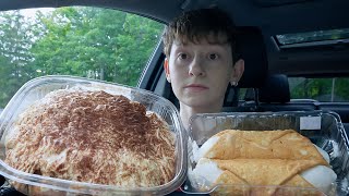 ASMR Tiramisu amp Italian Cannoli Car Dessert Mukbang  Eating Sounds [upl. by Noll]