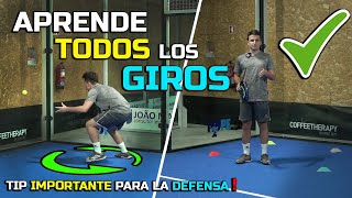 CÓMO hacer los GIROS en la DEFENSA 🔁 TUTORIAL de PADEL 📄 Adan Ponce  Alto Padel [upl. by Larrisa]