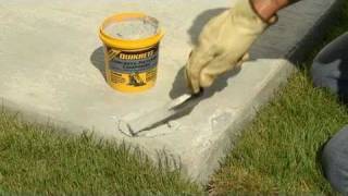 How to Make Thin Repairs to Damaged Concrete with QUIKRETE® [upl. by Nuawad]