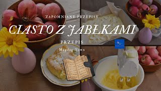 CIASTO Z JABŁKAMI  PRZEPIS BISZKOPT [upl. by Finella]