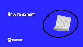 How to export [upl. by Nefets]