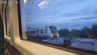 Class 3776 Electrostar 10 car Acceleration  nice traction motor sounds [upl. by Eanej]