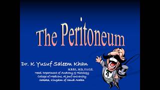 Anatomy of the PERITONEUM  Dr Yusuf [upl. by Ahsratal]