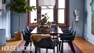 Bold Color DIY Victorian Dining Room Makeover [upl. by Sueahccaz]