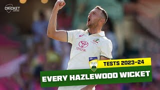 Every wicket Hazlewood tops charts after bumper summer  Best of Summer 202324 [upl. by Wadell]