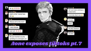 Aone exposes tiktoks pt7  haikyuu gc [upl. by Orbadiah]