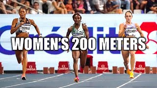 Sydney McLaughlin VS Abby Steiner  Womens 200 Meters  2024 LA Grand Prix [upl. by Nynahs]