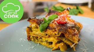 REZEPT Die BESTE vegetarische Lasagne  Gemüselasagne 😍 [upl. by Chavez]