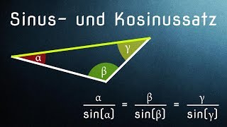 Kosinussatz Herleitung amp Anwendung  Sinus und Kosinus Allgemeines Dreieck [upl. by Darrin]