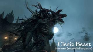 Bloodborne  Cleric Beast Sound Effects [upl. by Eiggam889]