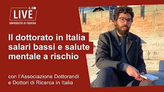 Il dottorato in Italia salari bassi e salute mentale a rischio [upl. by Ahtenak]