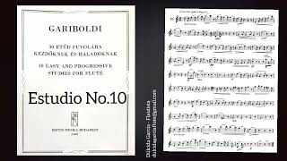 Gariboldi No10 30 Easy and progressive studies for flute [upl. by Eetnwahs]