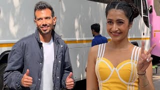 Yuzvendra Chahal Arrive To Support Wife Dhanashree Verma In Jhalak Dikhhla Jaa Season 11 [upl. by Sandy]