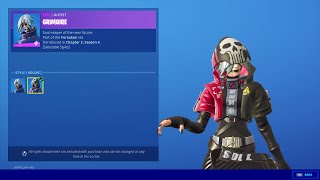 NEW GRIMOIRE Female Creepy Skin NO EYES  Fortnite Chapter 2 Season 4 Item Shop [upl. by Hyams327]