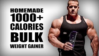 Homemade Bulk Mass Gainer without supplements  1000 calories [upl. by Aselehc]