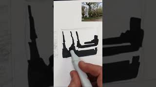 How to Use a Notan Sketch to Prepare for painting practicepainting [upl. by Dlaner]