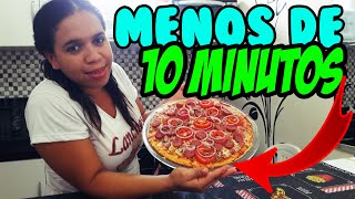 PIZZA DE MICRO ONDAS Muito Rápida De Fazer [upl. by Josephina122]