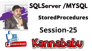 Storedprocedures in SQL25 [upl. by Balf]