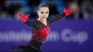 Kamila Valieva 2324 pre test skate interview [upl. by Etterb]