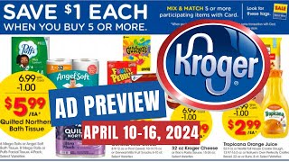 NEW MEGA SALE Kroger Ad Preview for 410416  Mega Sale 5x Digitals Weekly Digitals amp MORE [upl. by Nnovahs]