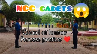 NCC cadets Guard of honour process pratice ❤️ [upl. by Odlaniger]