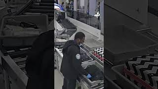 Surveillance footage shows TSA officers accused of STEALING from passengers at Miami airport [upl. by Attelocin]