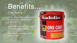 Sadolin One Coat High Performance Wood Stain [upl. by Lletnom]